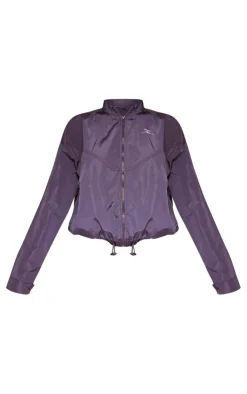 PrettyLittleThing Athletic Jackets*PLT SPORT Shell Badge Zip Up Jacket