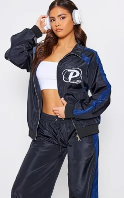 PrettyLittleThing Athletic Jackets*PLT SPORT Shell Panel Windbreaker