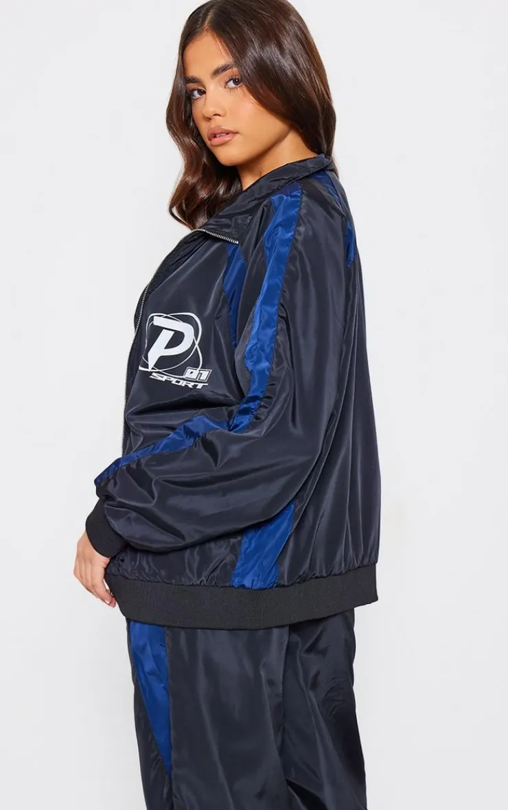 PrettyLittleThing Athletic Jackets*PLT SPORT Shell Panel Windbreaker