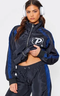 PrettyLittleThing Athletic Jackets*PLT SPORT Shell Panel Windbreaker