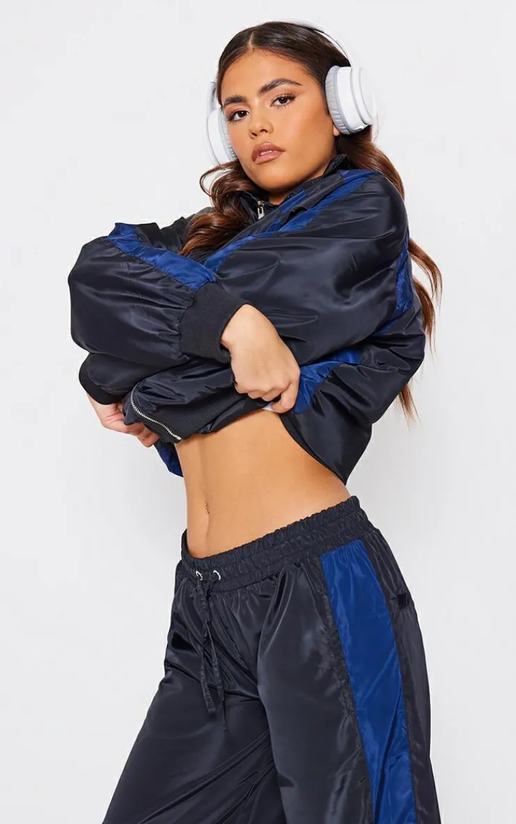 PrettyLittleThing Gym Wear*PLT SPORT Shell Panel Tracksuit Sweatpants