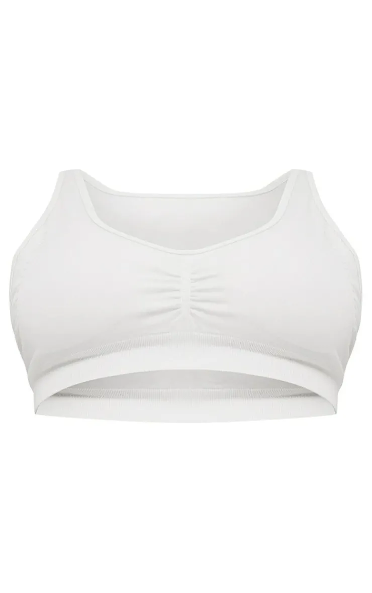 PrettyLittleThing Sports Bras*PLT SPORT Plus Bone Seamless Laser Cut Sports Bra