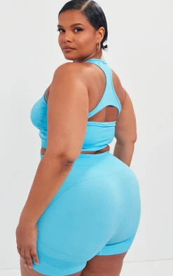 PrettyLittleThing Sports Bras*PLT SPORT Plus Seamless Bust Panel Detail Sports Bra
