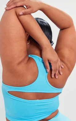 PrettyLittleThing Sports Bras*PLT SPORT Plus Seamless Bust Panel Detail Sports Bra