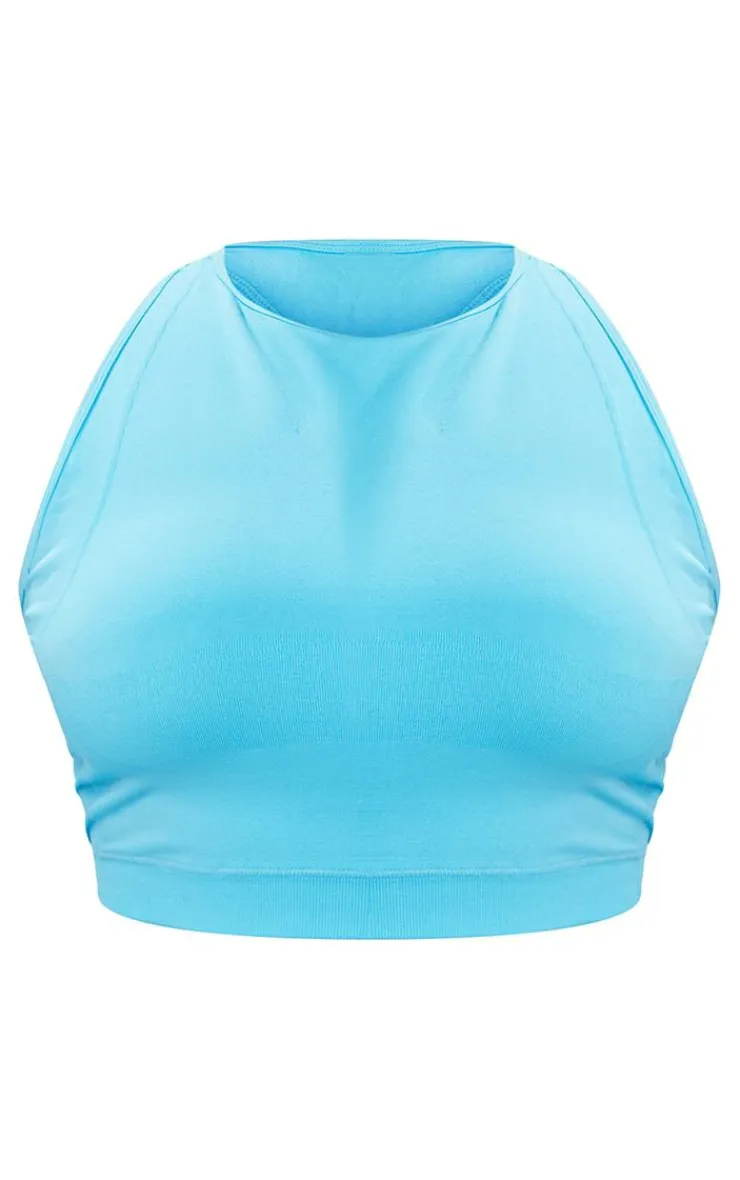PrettyLittleThing Sports Bras*PLT SPORT Plus Seamless Bust Panel Detail Sports Bra