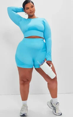 PrettyLittleThing Gym Shorts*PLT SPORT Plus Seamless Contrast Detail Shorts