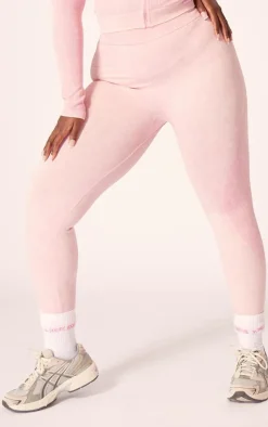 PrettyLittleThing Seamless Gym Wear*PLT SPORT Plus Acid Wash Seamless Ribbed Leggings