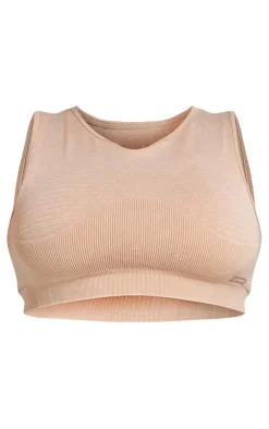 PrettyLittleThing Sports Bras*PLT SPORT Plus Acid Wash Seamless Ribbed Sports Bra