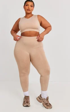 PrettyLittleThing Seamless Gym Wear*PLT SPORT Plus Acid Wash Seamless Ribbed Leggings