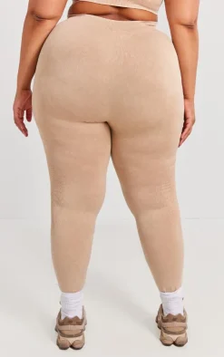 PrettyLittleThing Seamless Gym Wear*PLT SPORT Plus Acid Wash Seamless Ribbed Leggings