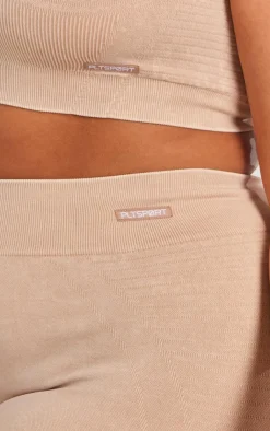 PrettyLittleThing Seamless Gym Wear*PLT SPORT Plus Acid Wash Seamless Ribbed Leggings