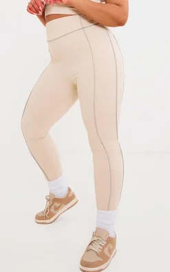 PrettyLittleThing Seamless Gym Wear*PLT SPORT Plus Sculpt Contrast Seam Gym Leggings