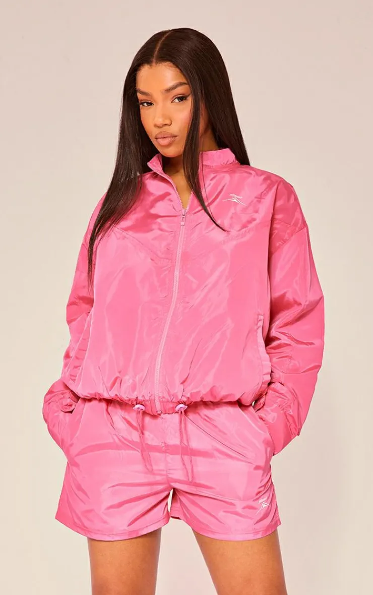 PrettyLittleThing Athletic Jackets*PLT SPORT Shell Badge Zip Up Jacket