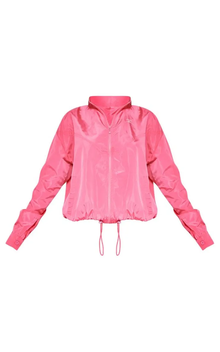 PrettyLittleThing Athletic Jackets*PLT SPORT Shell Badge Zip Up Jacket