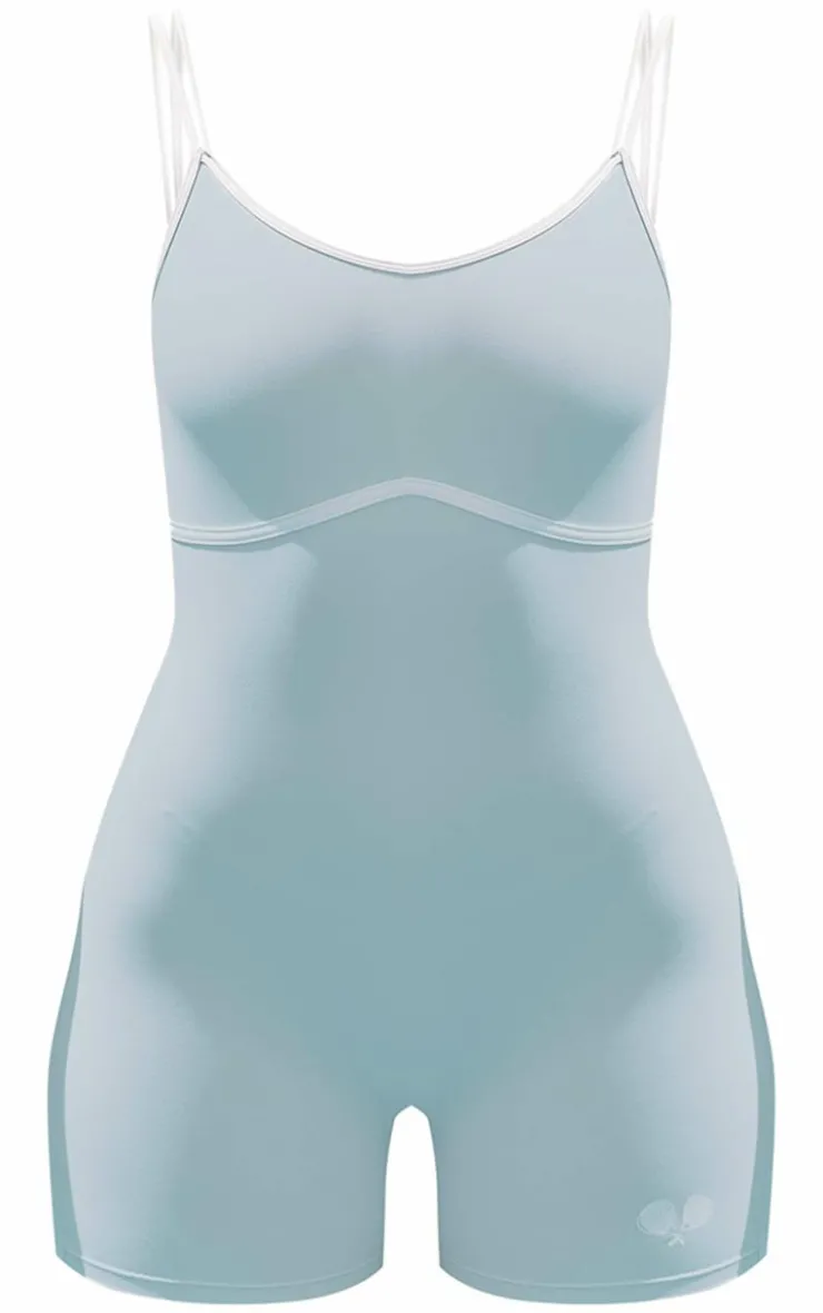 PrettyLittleThing Gym Wear*PLT SPORT Sculpt Contrast Seam Cage Back Unitard