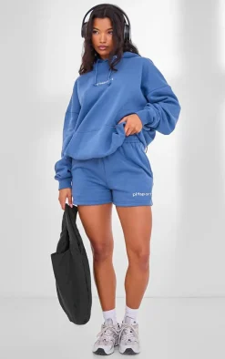 PrettyLittleThing Gym Shorts*PLT SPORT Steel Embroidered Sweat Shorts