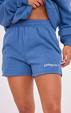 PrettyLittleThing Gym Shorts*PLT SPORT Steel Embroidered Sweat Shorts
