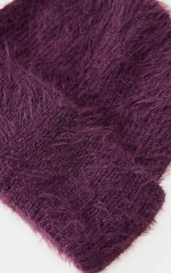 PrettyLittleThing Hats*Eyelash Knit Rib Beanie