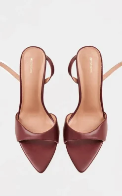 PrettyLittleThing High Heels*PU Point Toe High Stiletto Heeled Sandals
