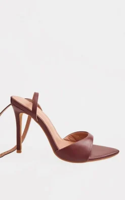 PrettyLittleThing High Heels*PU Point Toe High Stiletto Heeled Sandals