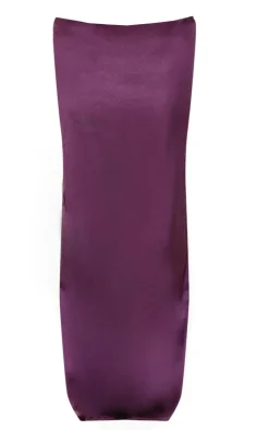 Outlet PrettyLittleThing Satin Maxi Skirt Plum