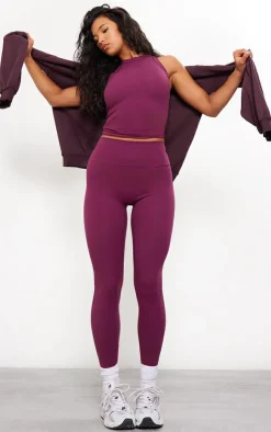 PrettyLittleThing Workout Tops*Sculpt Longline Gym Racer Top