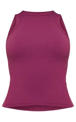 PrettyLittleThing Workout Tops*Sculpt Longline Gym Racer Top