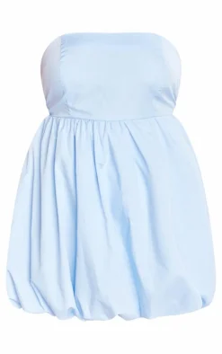 Plus Bandeau Puffball Mini Dress-PrettyLittleThing Clearance