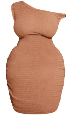 Plus Open Knit One Shoulder Bodycon Dress-PrettyLittleThing Clearance