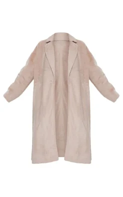 PrettyLittleThing Faux Fur Coats*Plus Premium Soft Faux Fur Tailored Maxi Coat