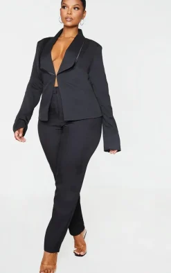 Clearance PrettyLittleThing Plus Avani Suit Jacket Black