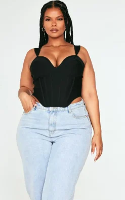 PrettyLittleThing Corsets*Plus Bandage Dip Hem Bust Cup Corset