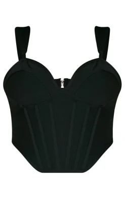 PrettyLittleThing Corsets*Plus Bandage Dip Hem Bust Cup Corset
