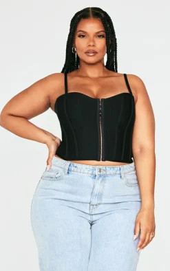 PrettyLittleThing Corsets*Plus Bandage Hook And Eye Structured Corset