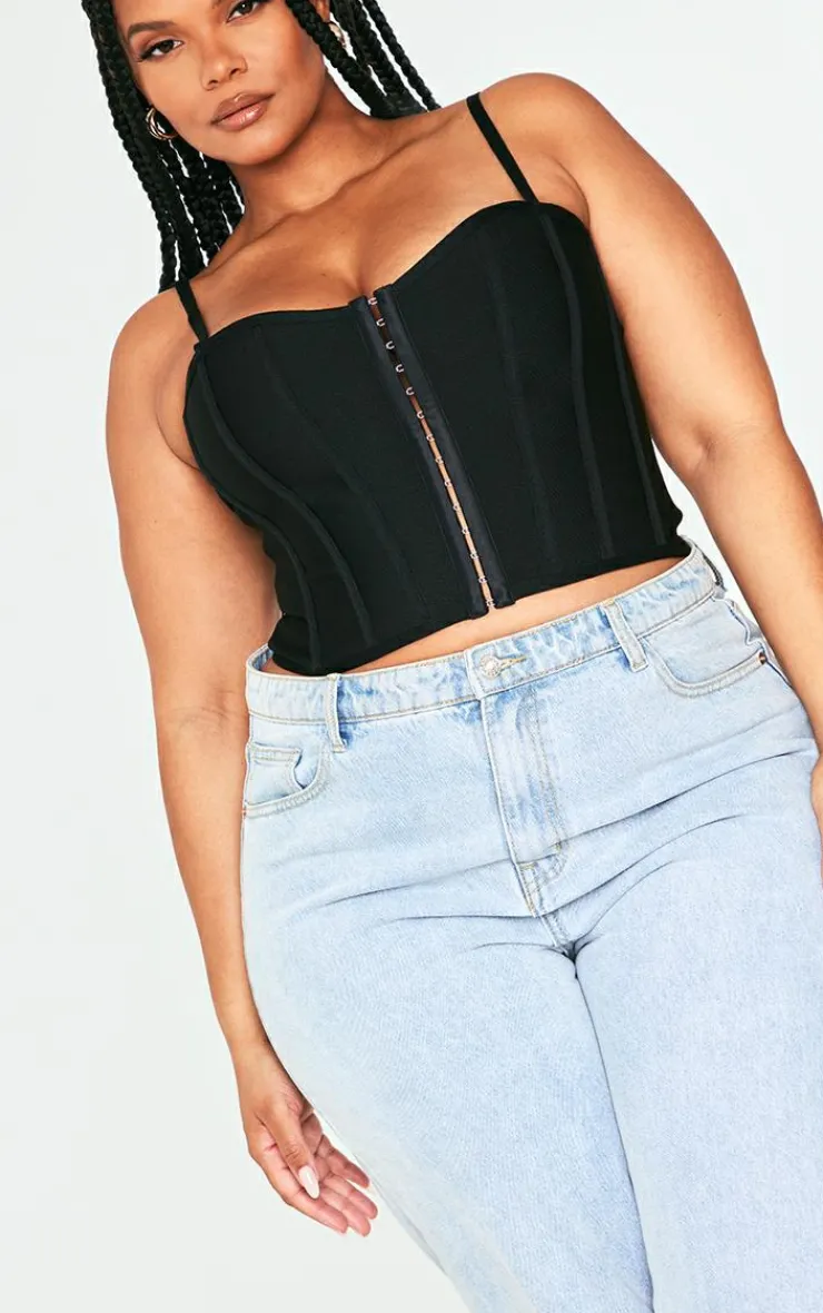 PrettyLittleThing Corsets*Plus Bandage Hook And Eye Structured Corset