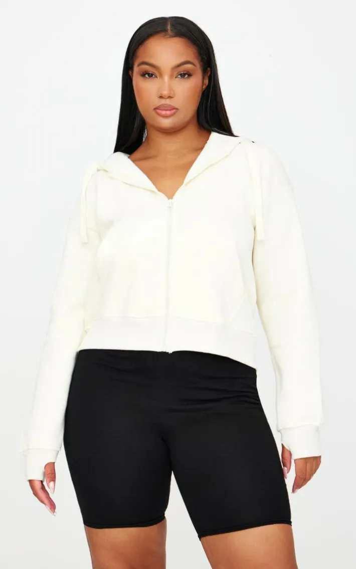 Plus Black Basic Bike Shorts