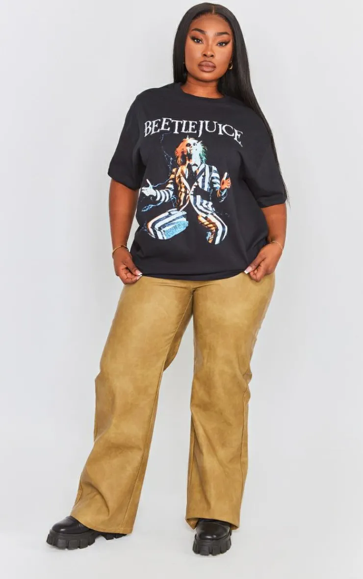 PrettyLittleThing T-Shirts*Plus Beetlejuice Print T Shirt