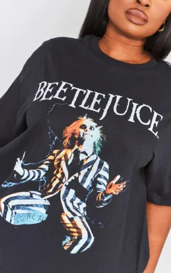 PrettyLittleThing T-Shirts*Plus Beetlejuice Print T Shirt