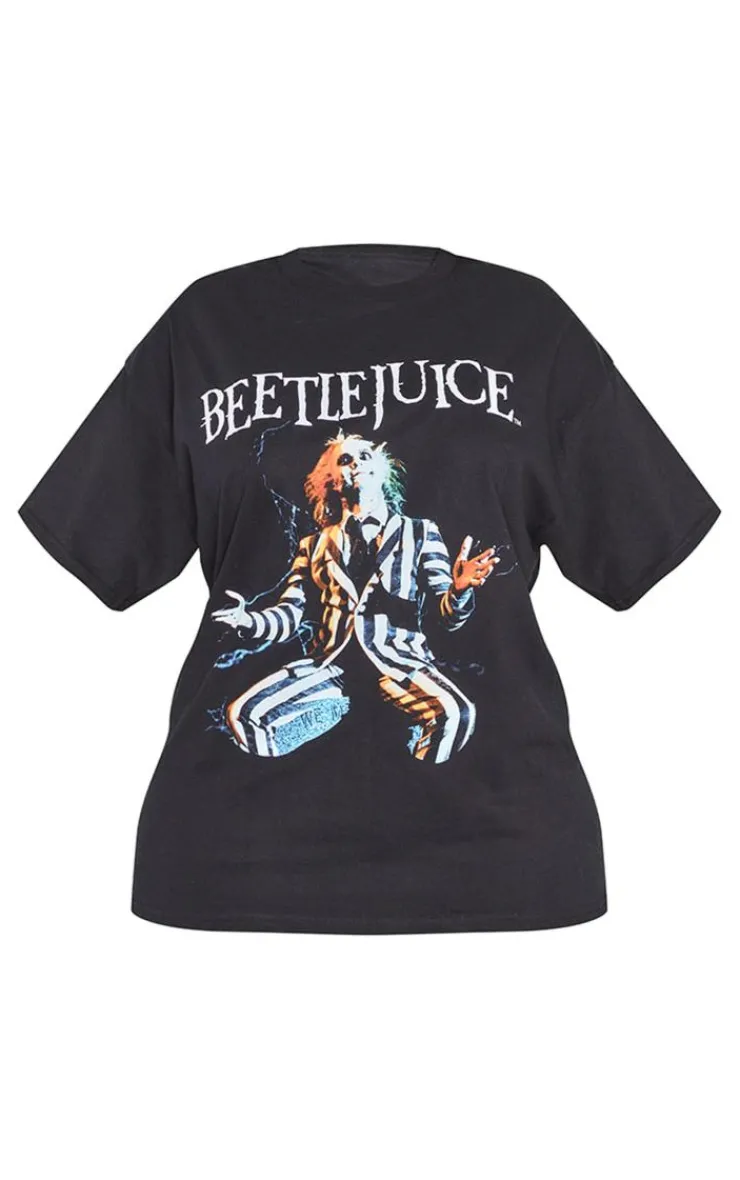 PrettyLittleThing T-Shirts*Plus Beetlejuice Print T Shirt