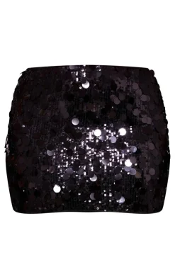 Plus Coin Sequin Mini Skirt-PrettyLittleThing Clearance