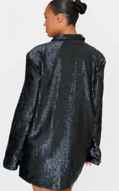 Plus Diamante Blazer Dress-PrettyLittleThing Outlet