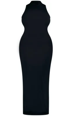Plus High Neck Midaxi Dress-PrettyLittleThing Outlet