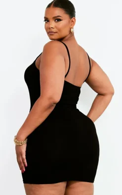 Plus Jersey Strappy Bodycon Dress-PrettyLittleThing Hot