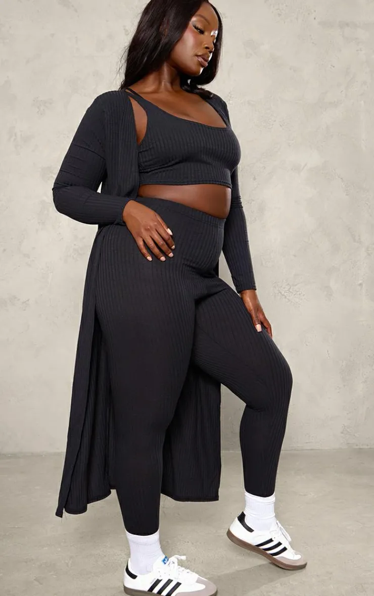 PrettyLittleThing Knitted Two Piece Sets*Plus Knitted 3 Piece Legging Set