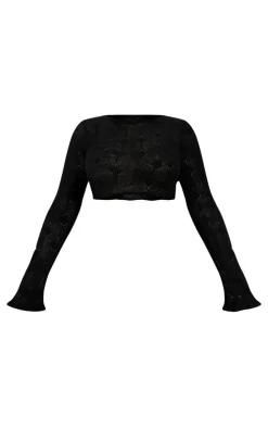 PrettyLittleThing Sweaters*Plus Knitted Detail Cropped Sweater