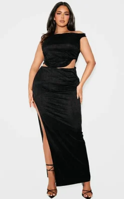 Plus Lace Cut Out Maxi Dress-PrettyLittleThing Best