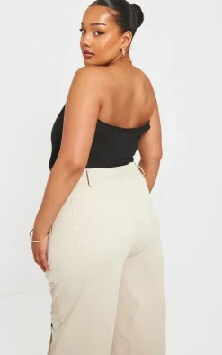 PrettyLittleThing Corsets*Plus Linen Look Boned Corset