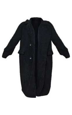 PrettyLittleThing Winter Coats & Jackets*Plus Longline Borg Coat
