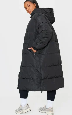 PrettyLittleThing Puffer Jackets*Plus Maxi Contrast Hooded Puffer Jacket