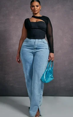 PrettyLittleThing Corsets*Plus Mesh Corset Top